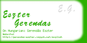 eszter gerendas business card